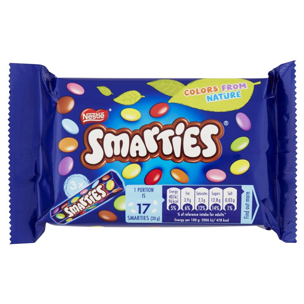 NESTLE SMARTIES TRIO 3X38GR.