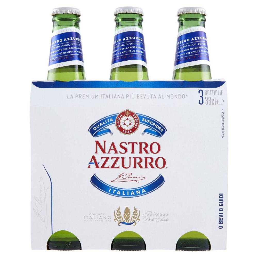 NASTRO AZZURRO BIRRA X3 CL33