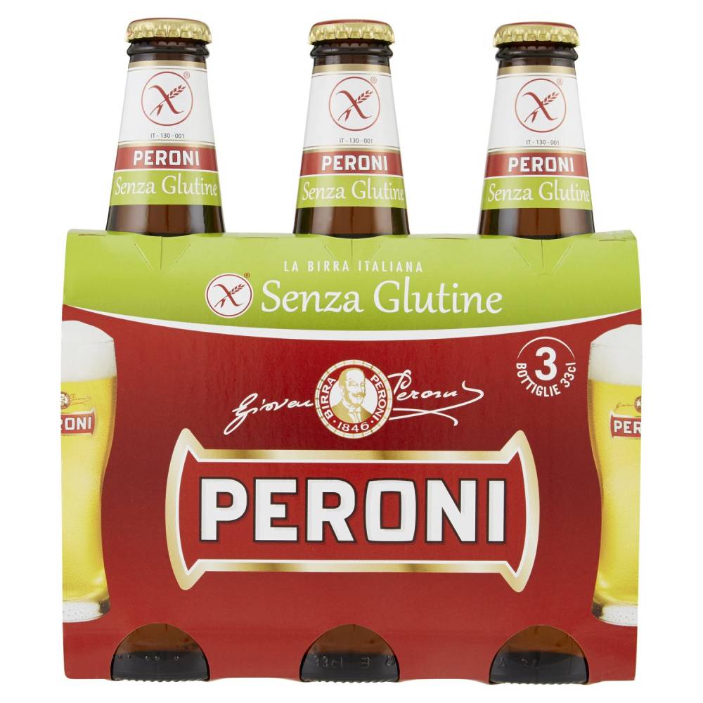 PERONI BIRRA S/GLUTINE X3 CL33