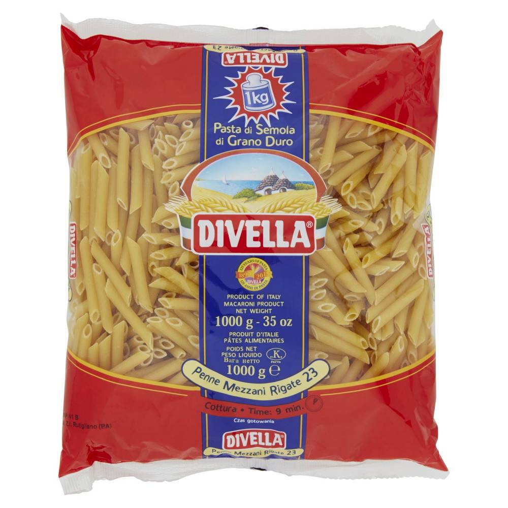 DIVELLA 23K PENNE MEZ.RIG KG 1