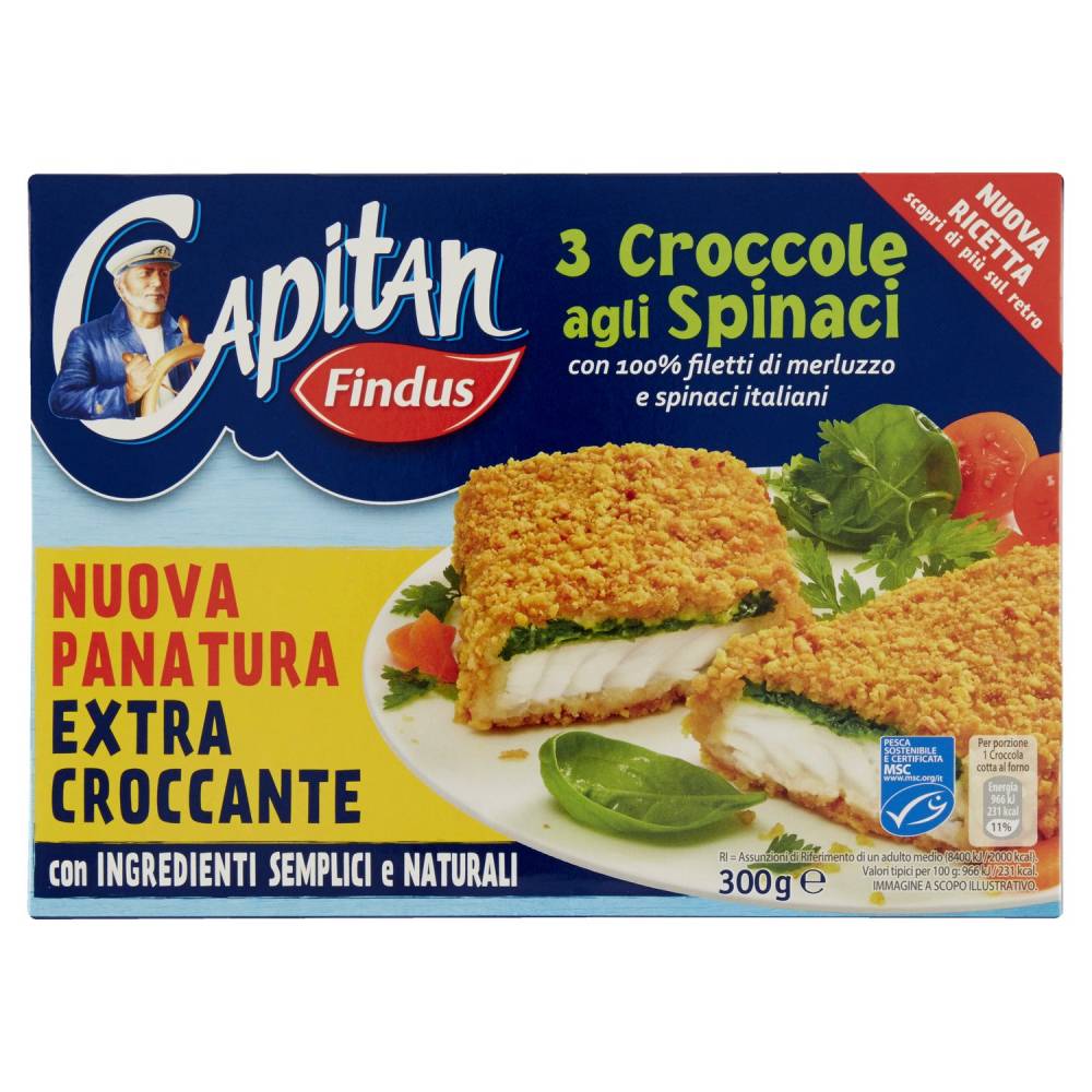 FINDUS CROCC.X3 SPINACI GR.300